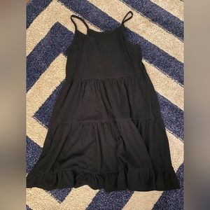 Wild Fable jersey knit tiered black dress size small